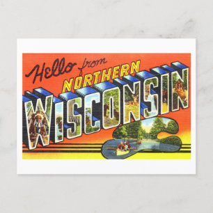 groeten uit Noord-Wisconsin Briefkaart