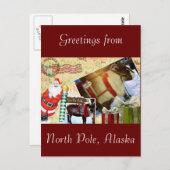 Groeten uit Noordpool, Alaska Briefkaart (Voorkant / Achterkant)