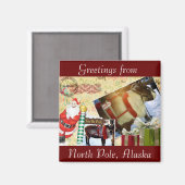 Groeten uit Noordpool, Alaska Magneet (Voorkant / Achterkant)