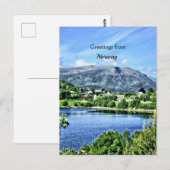 Groeten uit Noorwegen Briefkaart (Voorkant / Achterkant)
