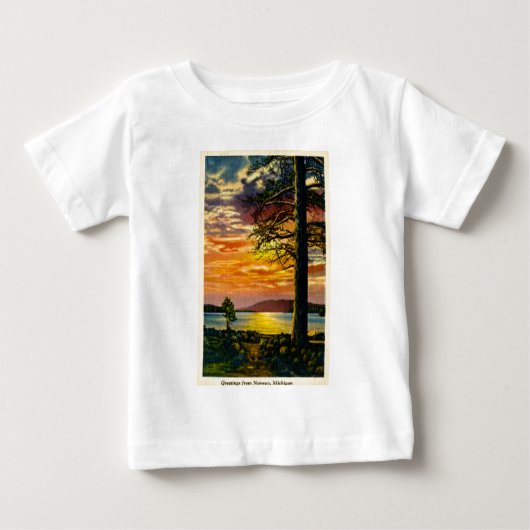 Groeten uit Noorwegen, Michigan - Vintage (Voorkant)