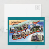 Groeten uit North Carolina Briefkaart (Voorkant / Achterkant)