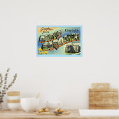 Groeten uit North Carolina Charlotte, Poster (Keuken)