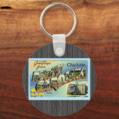 Groeten uit North Carolina Charlotte,  Sleutelhanger (Voorkant)