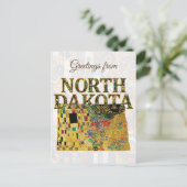 Groeten uit North Dakota Briefkaart (Staand voorkant)