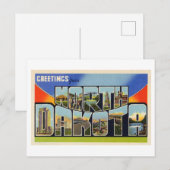  Groeten uit North Dakota Briefkaart (Voorkant / Achterkant)