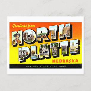  groeten uit North Platte, Nebraska, Briefkaart