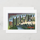 Groeten uit Norwich, Connecticut. Briefkaart (Voorkant / Achterkant)