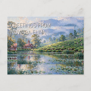 Groeten uit Nuwara Eliya, Sri Lanka ansichtkaart Briefkaart