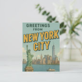 Groeten uit NYC Briefkaart (Staand voorkant)