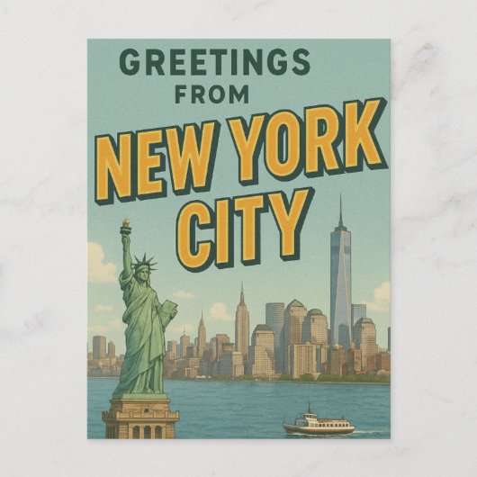 Groeten uit NYC Briefkaart (Voorkant)