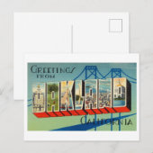  groeten uit Oakland, Californië Briefkaart (Voorkant / Achterkant)