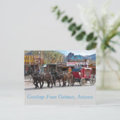 Groeten uit Oatman, Arizona Briefkaart (Staand voorkant)