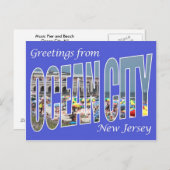 Groeten uit Ocean City Briefkaart (Voorkant / Achterkant)