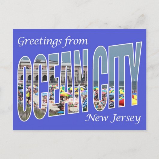 Groeten uit Ocean City Briefkaart (Voorkant)