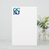 Groeten uit Ocean City Briefpapier (Staand voorkant)