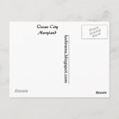 Groeten uit Ocean City, Maryland Briefkaart (Achterkant)