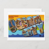 groeten uit Ocean City, New Jersey Briefkaart (Voorkant / Achterkant)