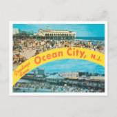 Groeten uit Ocean City, New Jersey Travel Briefkaart (Voorkant)