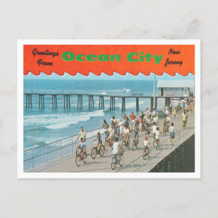 Groeten uit Ocean City, New Jersey Travel Briefkaart