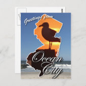 Groeten uit Ocean City, NJ Briefkaart (Voorkant / Achterkant)