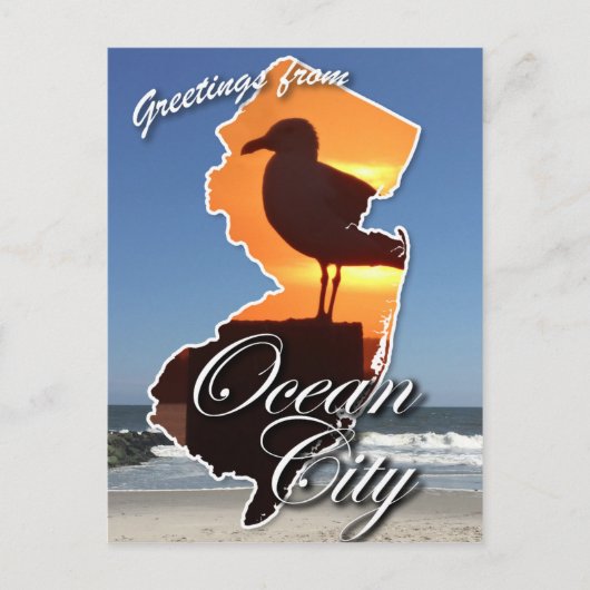 Groeten uit Ocean City, NJ Briefkaart (Voorkant)