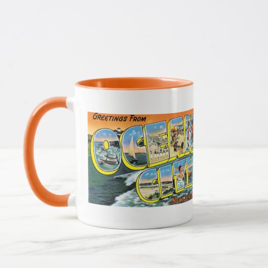 Groeten uit Ocean City, NJ Mok (Links)