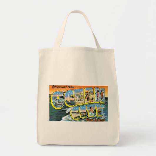 Groeten uit Ocean City, NJ Tote Bag (Voorkant)