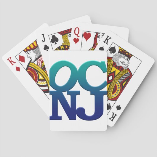 Groeten uit Ocean City Pokerkaarten (Achterkant)
