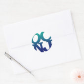 Groeten uit Ocean City Ronde Sticker (Envelop)