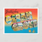 Groeten uit Ocean Grove, New Jersey Travel Briefkaart (Voorkant)