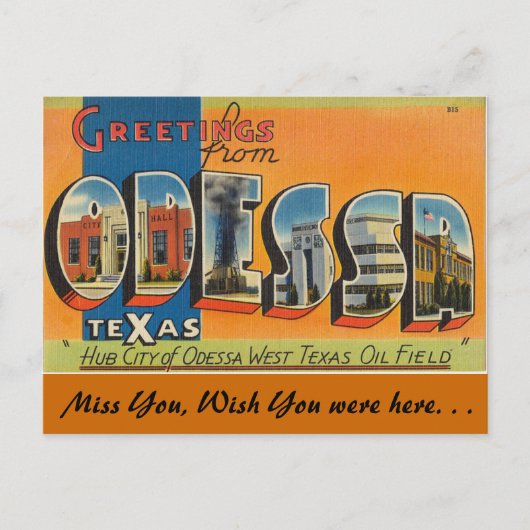 Groeten uit Odessa Briefkaart (Voorkant)