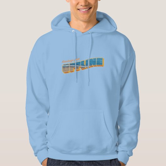 Groeten uit Offline Hoodie (Voorkant)
