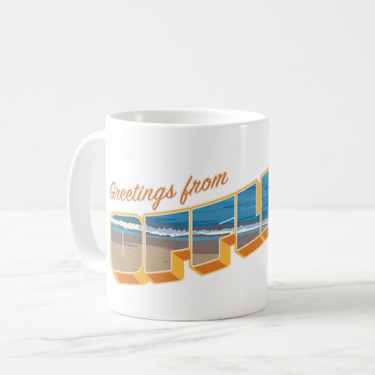 Groeten uit Offline Koffiemok (Voorkant links)