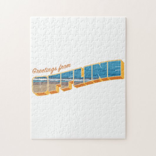 Groeten uit Offline Legpuzzel (Verticaal)