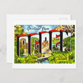  groeten uit Ogden, Utah, Briefkaart (Voorkant / Achterkant)