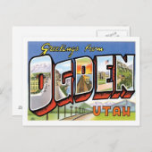 Groeten uit Ogden Utah US City Briefkaart (Voorkant / Achterkant)