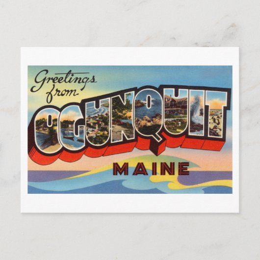  groeten uit Ogunquit, Maine Briefkaart (Voorkant)