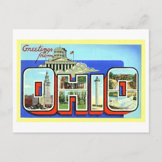  groeten uit Ohio Briefkaart (Voorkant)