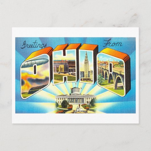 groeten uit Ohio Briefkaart (Voorkant)