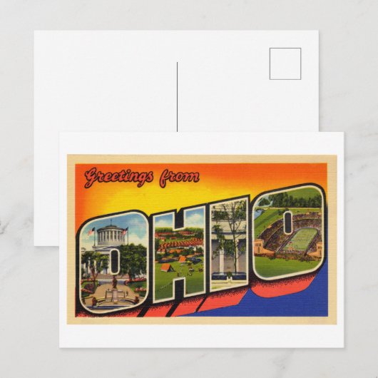 groeten uit Ohio Briefkaart (Voorkant / Achterkant)