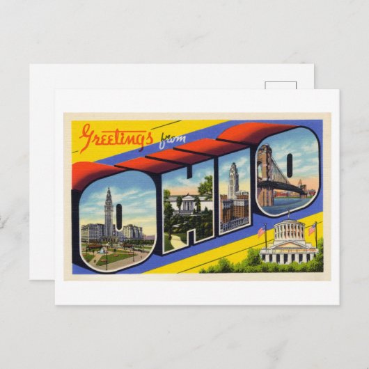 groeten uit Ohio Briefkaart (Voorkant / Achterkant)