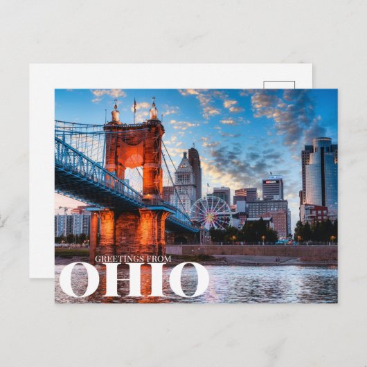groeten uit ohio briefkaart (Voorkant / Achterkant)