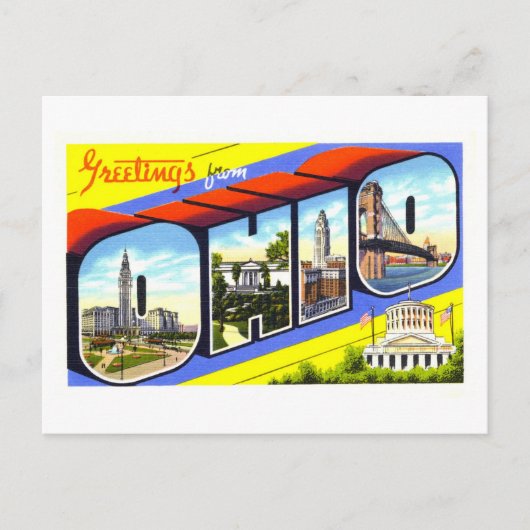  groeten uit Ohio Briefkaart (Voorkant)