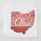 Groeten uit Ohio gestikte look kerst Feestdagenkaart (Voorkant)