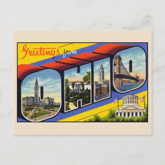 Groeten uit Ohio Large Letter Briefkaart (Voorkant)