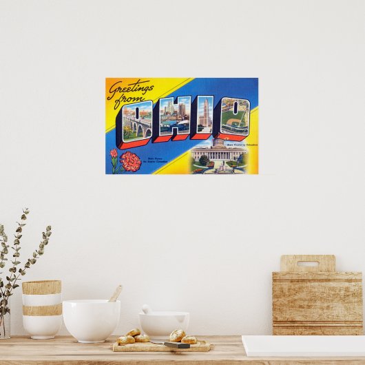  groeten uit Ohio Poster (Keuken)