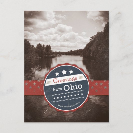 Groeten uit Ohio - Vintage Briefkaart (Voorkant)