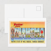  groeten uit Oklahoma Briefkaart (Voorkant / Achterkant)