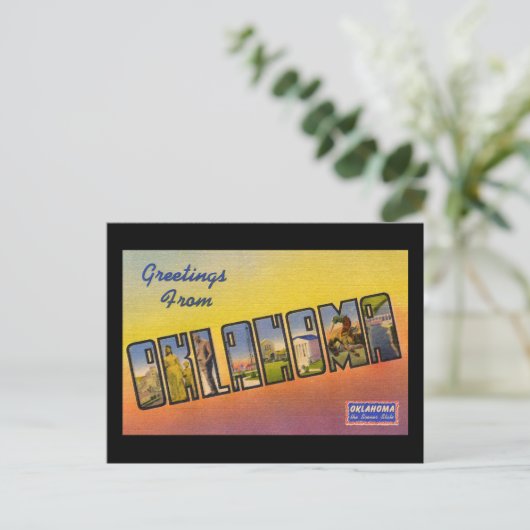 Groeten uit Oklahoma Briefkaart (Staand voorkant)